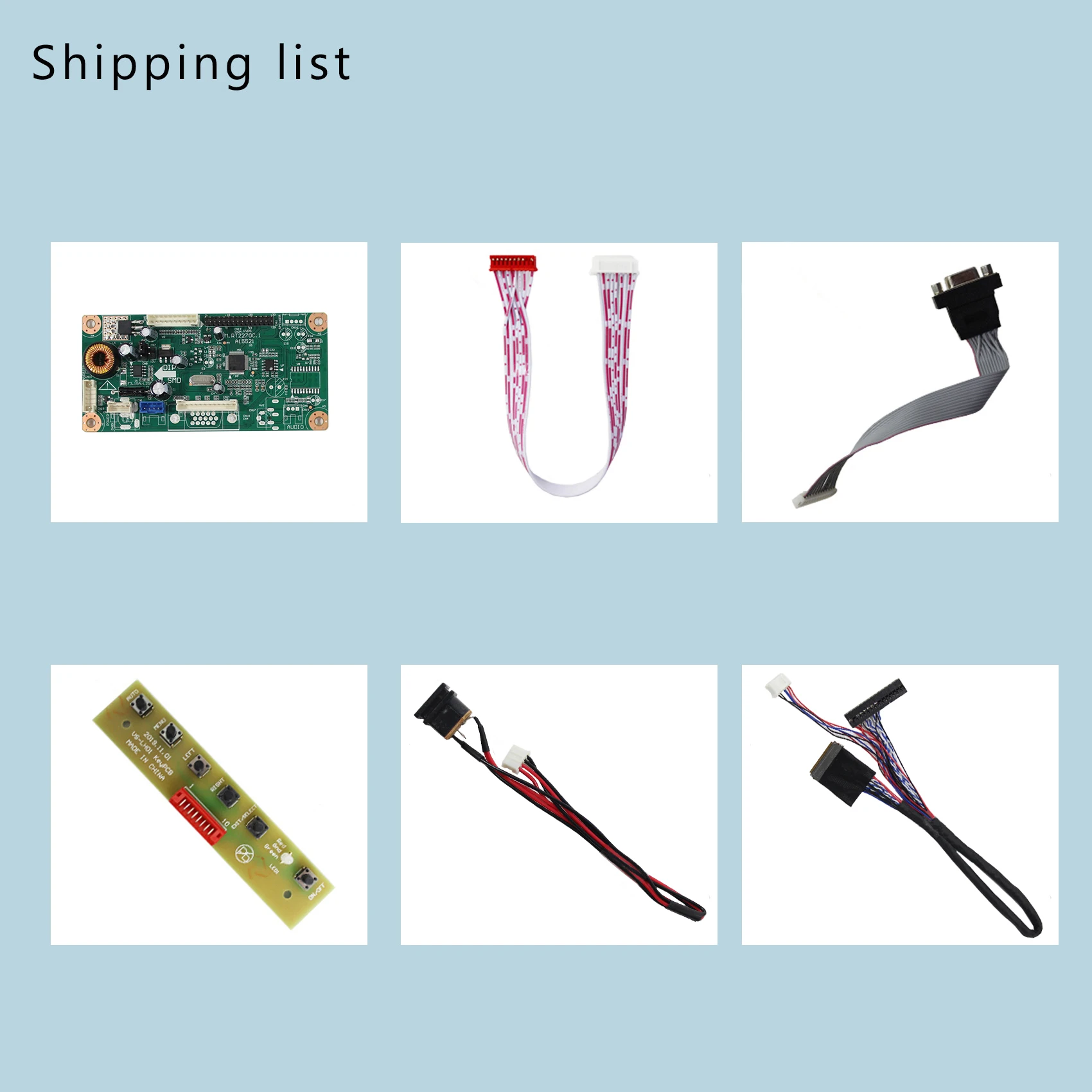 Misura Per 10.1 "B101EW05 LP101WX1 HSD101PWW1 1280x800 LCD VGA LCD Scheda del Controller