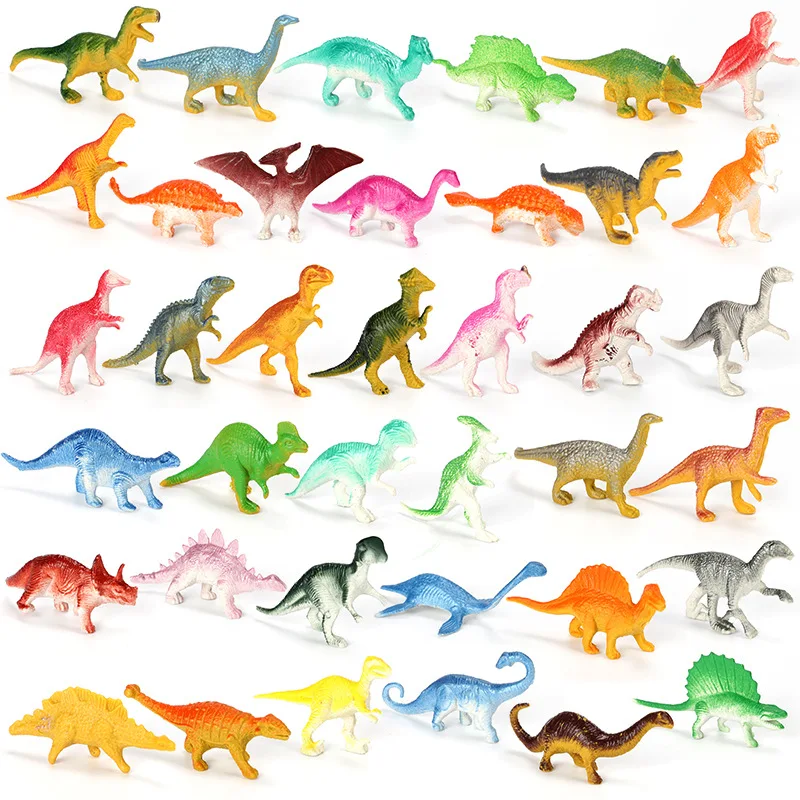 10pcs/lot Mini Dinosaur Model Children's Educational Toys Small Simulation Animal Figures kids Toys For Boy Gift