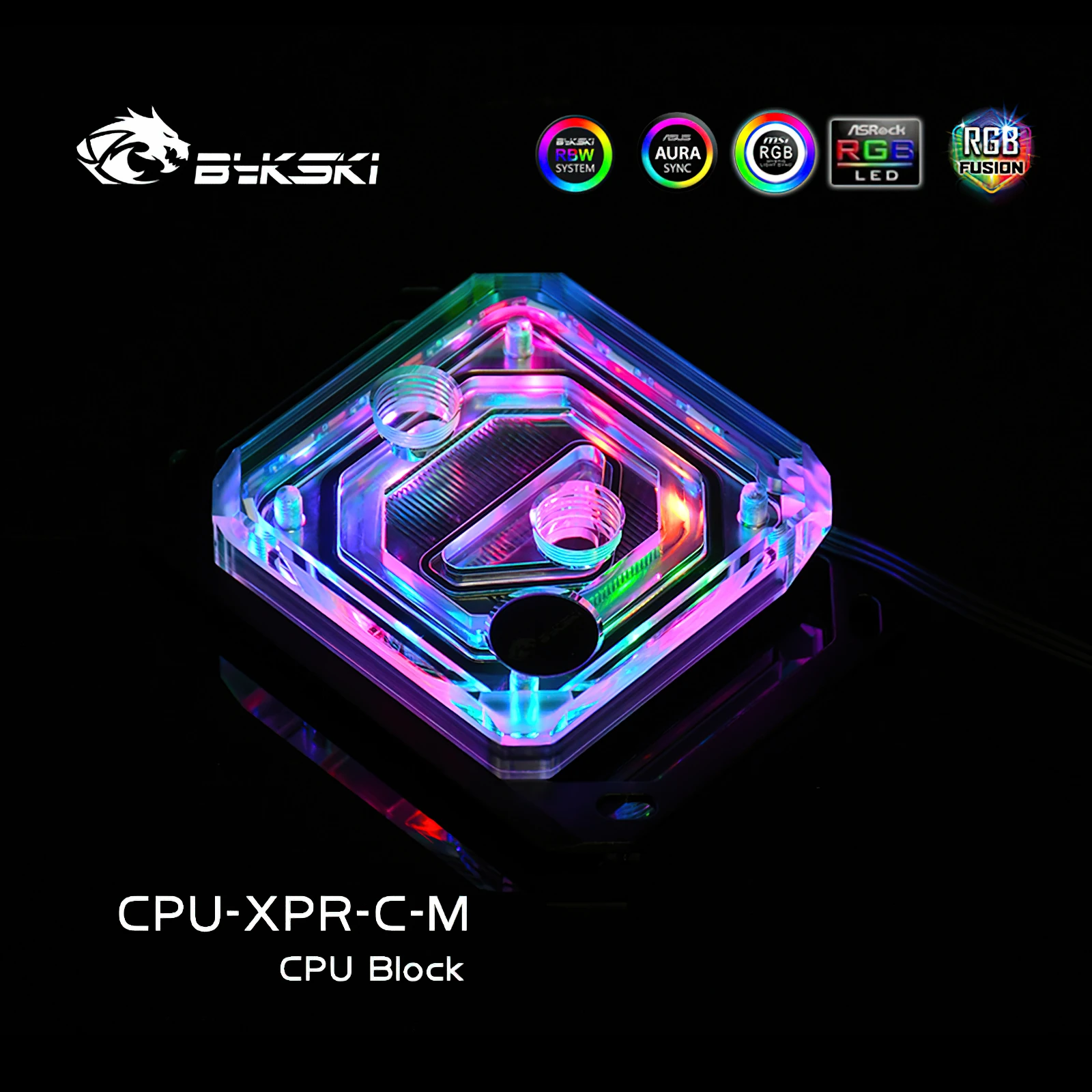 Bykski CPU Flüssigkeit Kühlung Block Kühler RGB für Ryzen 7/5/3/AM4/AM3 +/AM3/AM2 +/AM2/FM2 +/FM2/FM1 CPU-XPR-C-M