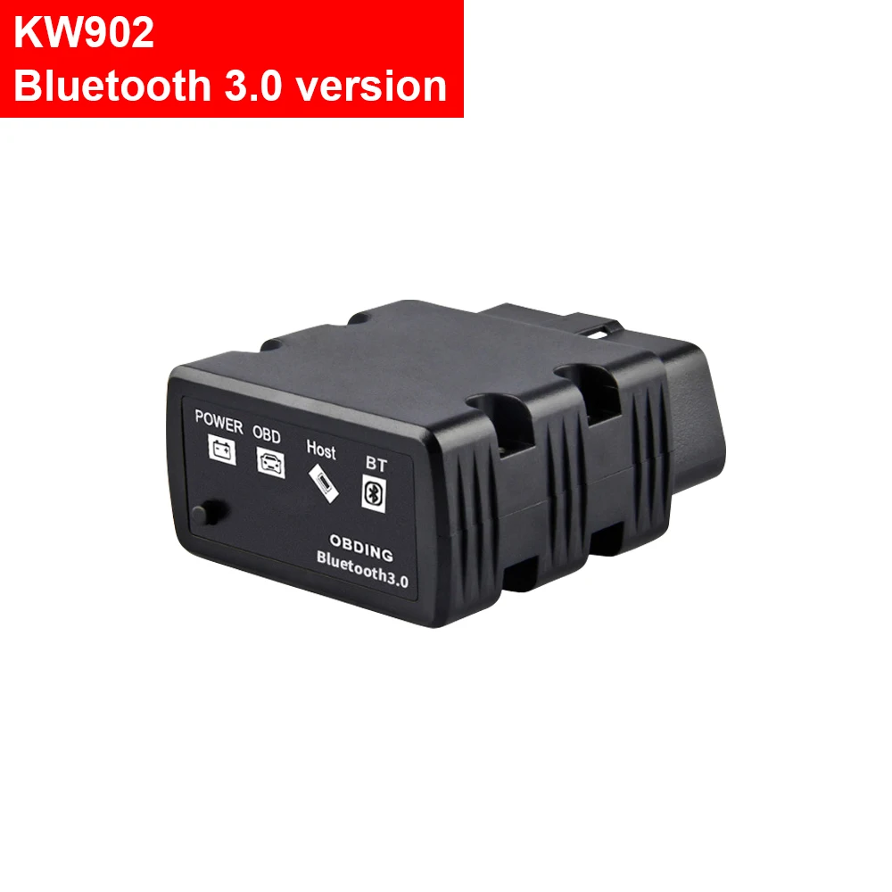 

KW902 Durable Bluetooth OBD2 Auto Scanner Car Tester Car Diagnostic Instrument OBD tool for Android Devices