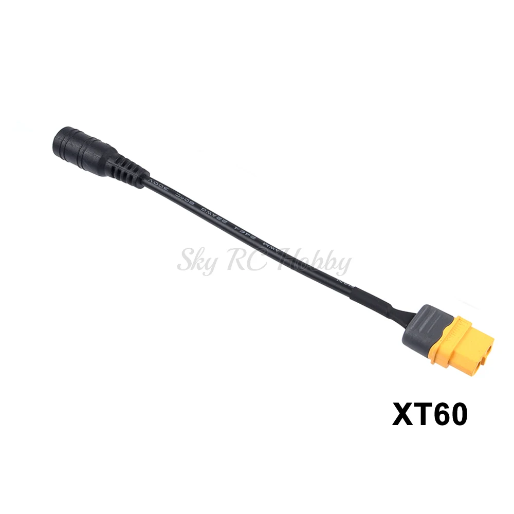 Uniwersalna wtyczka XT60 / T XT30 do DC 5.5/2.1mm żeński przewód zasilający z adapterem do Fatshark Skyzone Aomway gogle części do zdalnego