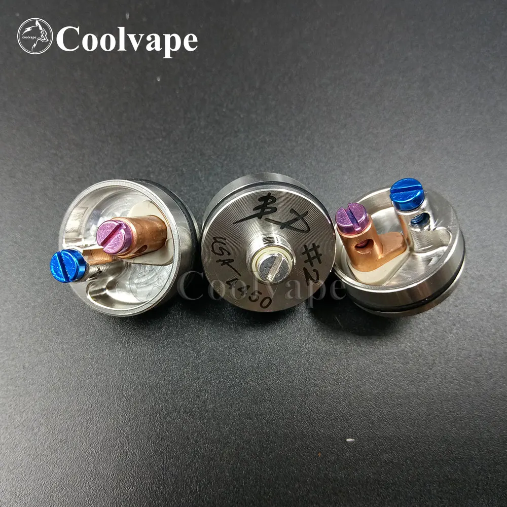 Coolvape Comp Lyfe Rda E Tangki Penyemprot Rokok 24Mm Penyemprot Bahan Tembaga Merah Kuningan Rda Vape Cocok 510 Mech Mod Vs Iuprda