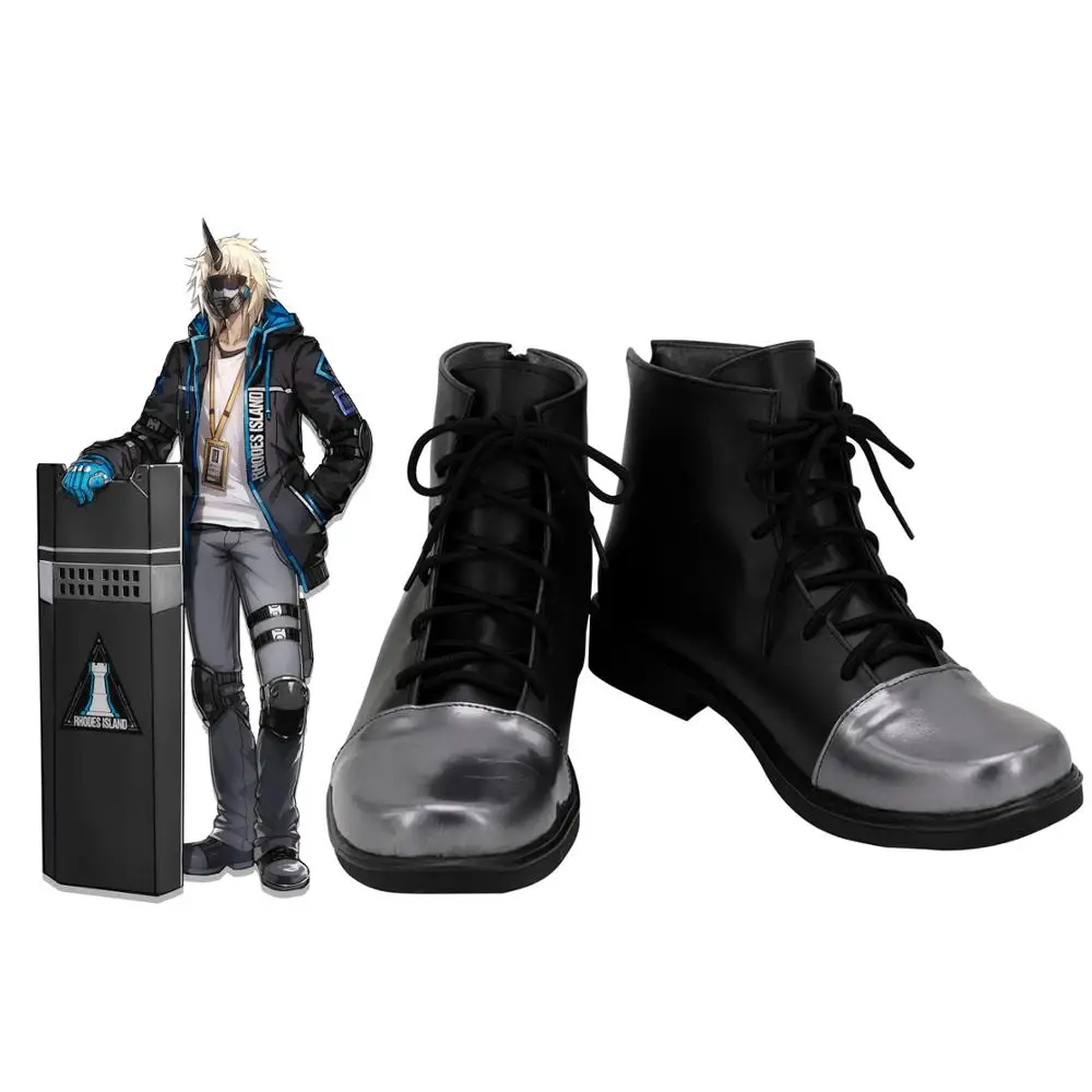 

Arknights Noir Corne Cosplay Boots Black Shoes Custom Made Any Size