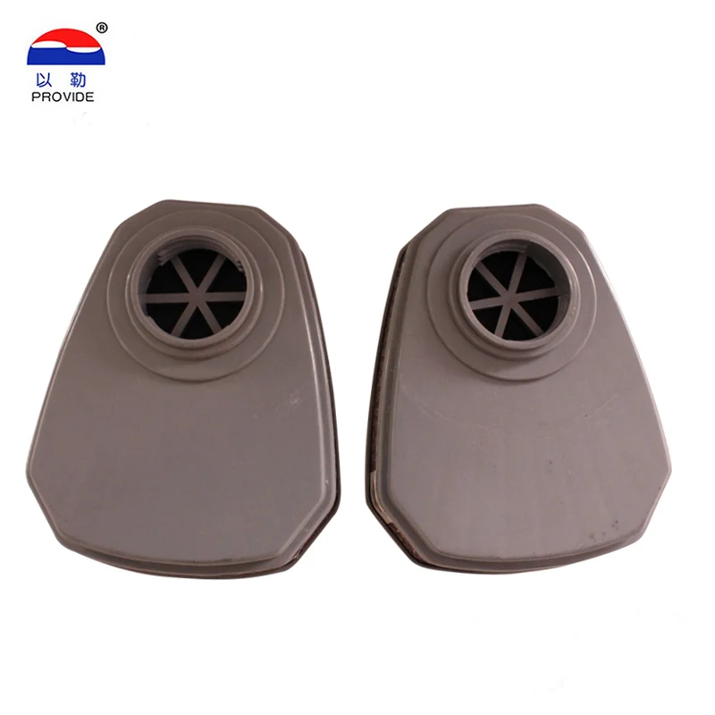 PROVIDE 2PCS Gasmaskenfilterformel Aktivkohlefilterkartuschen gegen Sprühfarbe Pestizid Organischer Gasmaskenfilter