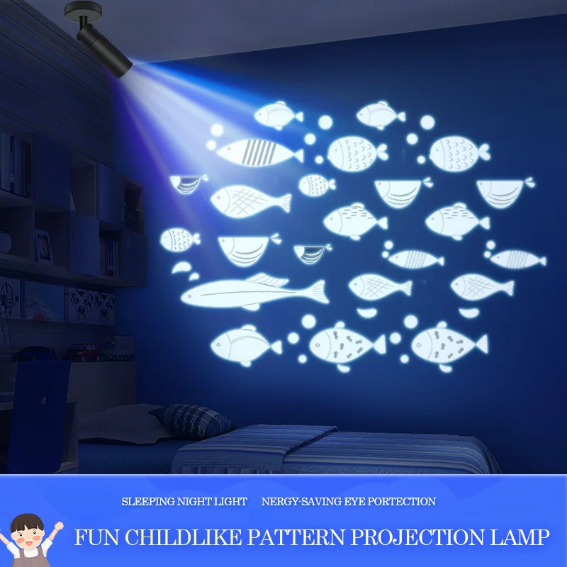 

The Latest Children's Room Cartoon with sleeping Light creative to help sleep custom projection downlight embedded ceiling Lamp