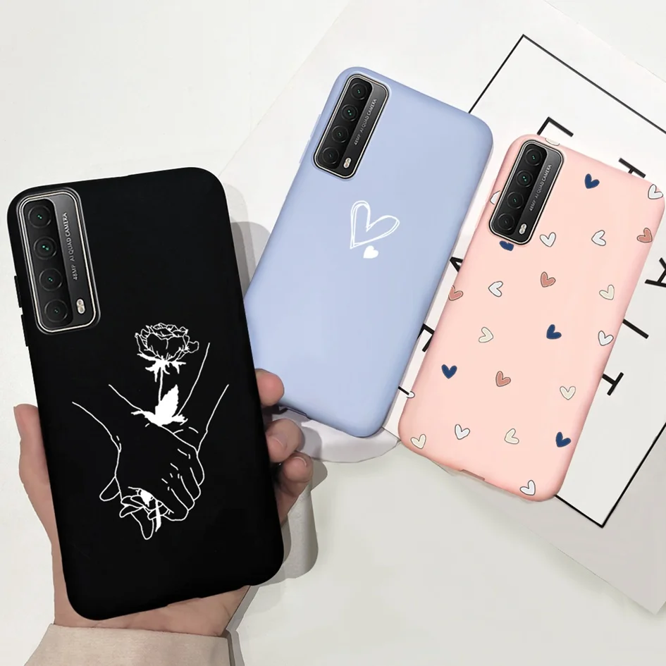 For Case Huawei P Smart 2021 Cover PPA-LX2 6.67 inch Candy Painted Fundas Slim Matte Soft TPU Phone Shell For P Smart 2021 Coque