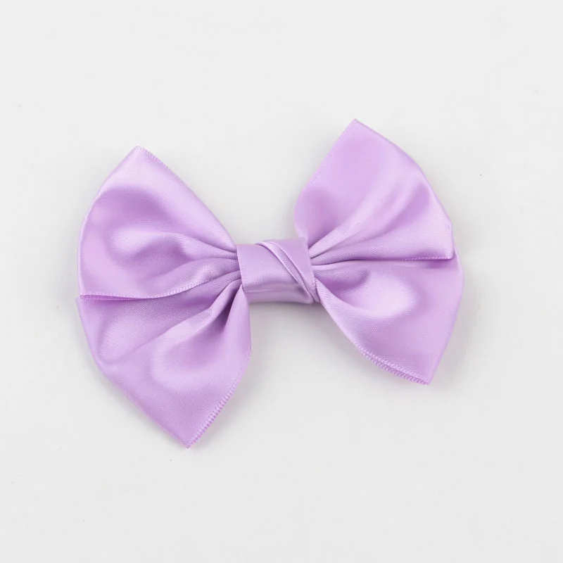 30pcs/lot Korean Fashion Satin Ribbon Hair Bows No clip Big Bowknot Satin Bow Children hair accessories girl head wear Headdress