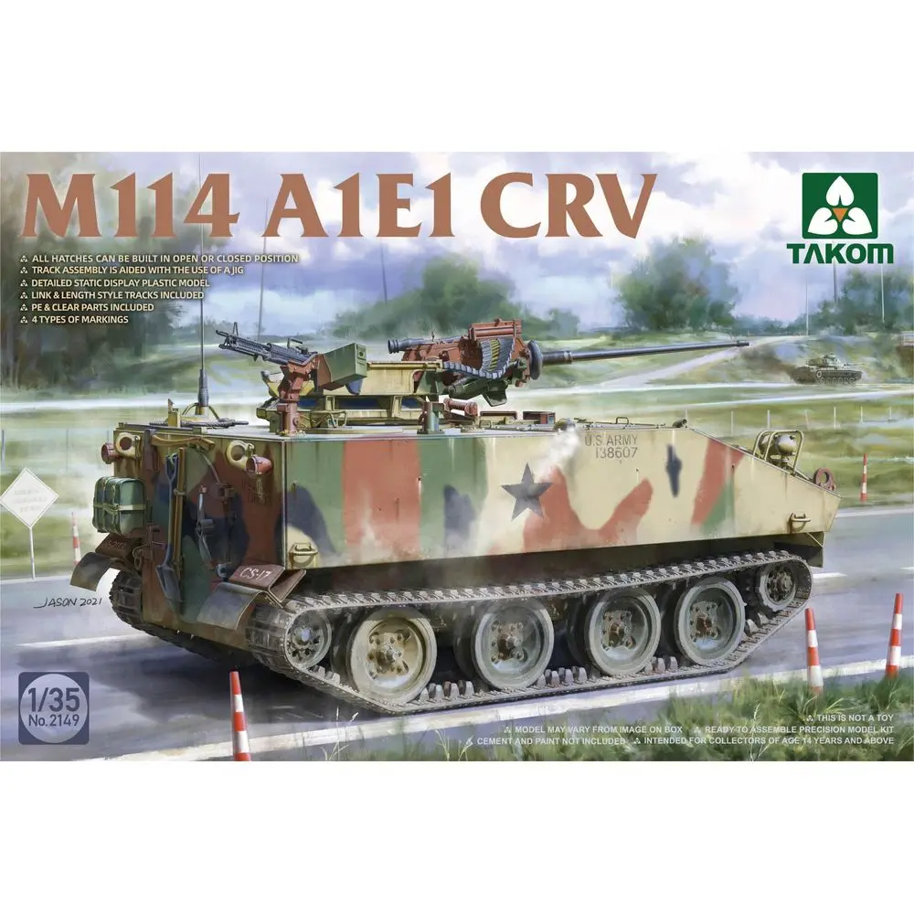 TAKOM 2149 1/35 U.S M114 A1E1 CRV - Scale Model Kit