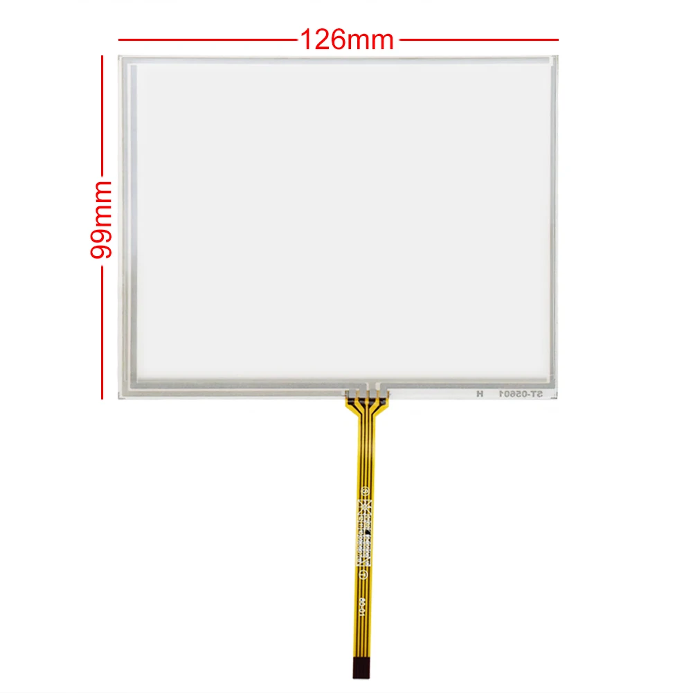 For 5.6inch AT056TN04 V.6 TM056KDH01 02 4-wire plug-in type 126*99 Digitizer Resistive Touch Screen Panel Glass Sensor