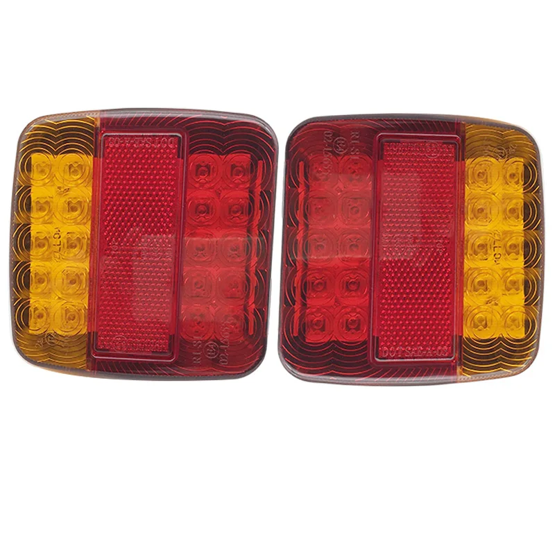 

2Pcs Car 12V 26LED Tail Light Brake Stop Lamp Taillight Rear Reverse Light Indicator for Truck Trailer Boat Caravan