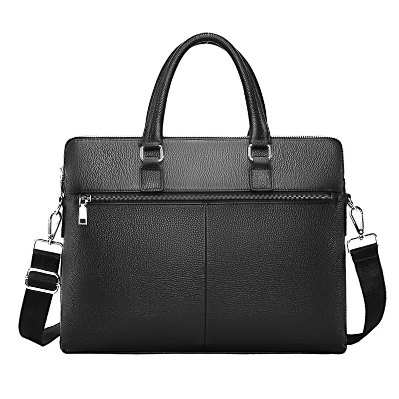 2021 New Luxury Cow Genuine Leather Business Men's Briefcase Male Brand Shoulder Bag Men's Messenger Bag Tote Computer Handbag