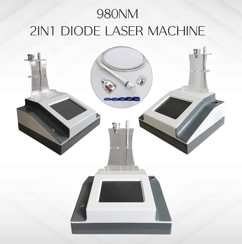 30w Spider Vein Removel Machine 980nm Diode Vascular Removal 2 In 1 Physical  Pain Relief Beauty Tools