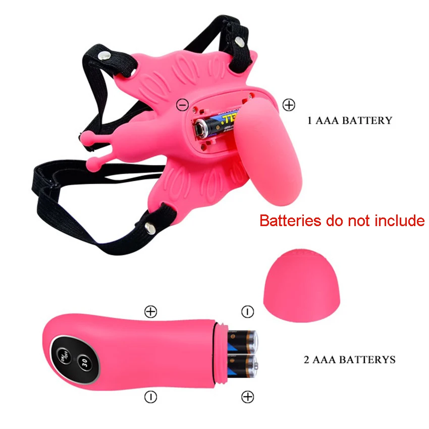 Wireless Remote Control Harness Strap on Panty Butterfly Vibrator, Women Invisible Wearable G Spot Clitoral Stimulator Vibrators