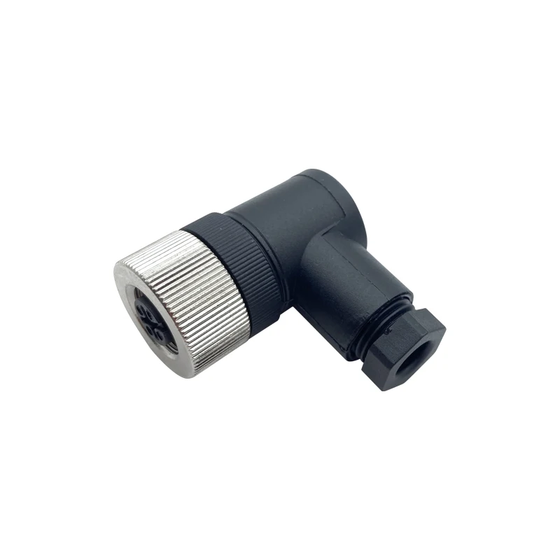 M12 Aviation Sensor Connector Waterproof PG9 Straight Bend Male and Female Plug Thread Coupling 458Pin ABD Type Solar Plug