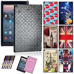 Tablet Case For Fire HD 10 (9th gen 2019) -Tablet Lightweight soft shell plastic Smart Cover Case