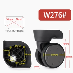 20/24 Inch Trolley Luggage Accessories Universal Wheels XiaoMi Mute 90 Points Suitcase Wheel Repair Part Replacement