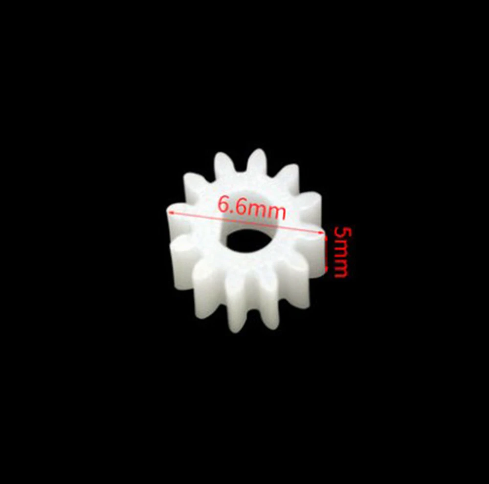 0.5M 12T 3MM D Hole Plastic Gear DIY Toys Model 7mm accessories