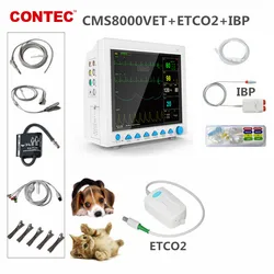 CMS8000VET  Veterinary ICU Patient Monitor ETCO2  Capnograph Vital Signs 8 parameter with IBP Animal Health