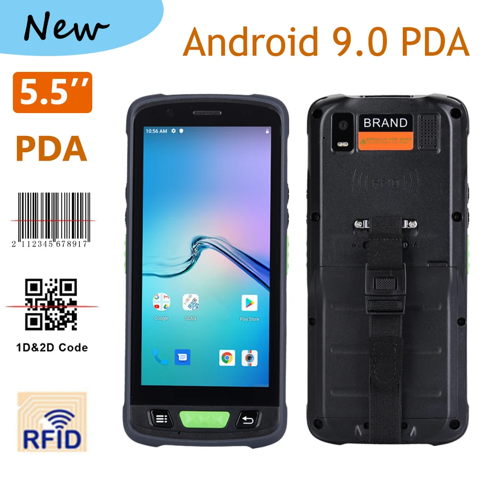 pda 2d handheld terminal suporte wifi 4g gps camera mini scanner de codigo de barras para android tablet pc nfc hf lf rfid terminal handheld 01