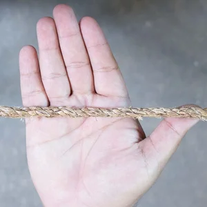 Corda de juta natural, rolos de cânhamo natural, cordão torcido para macrame, cesta para artesanato, gatos, decoração artesanal para arranhar, 6mm, 10mm 10 principais vendas absorvente cânhamo - №8