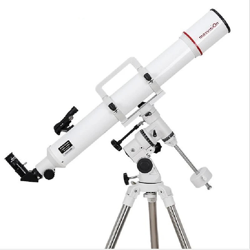 

Maxvision 80/900mm 80DX Astronomical Telescope with German Equatorial Mount 1.25 Inch Stainless Steel Tripod