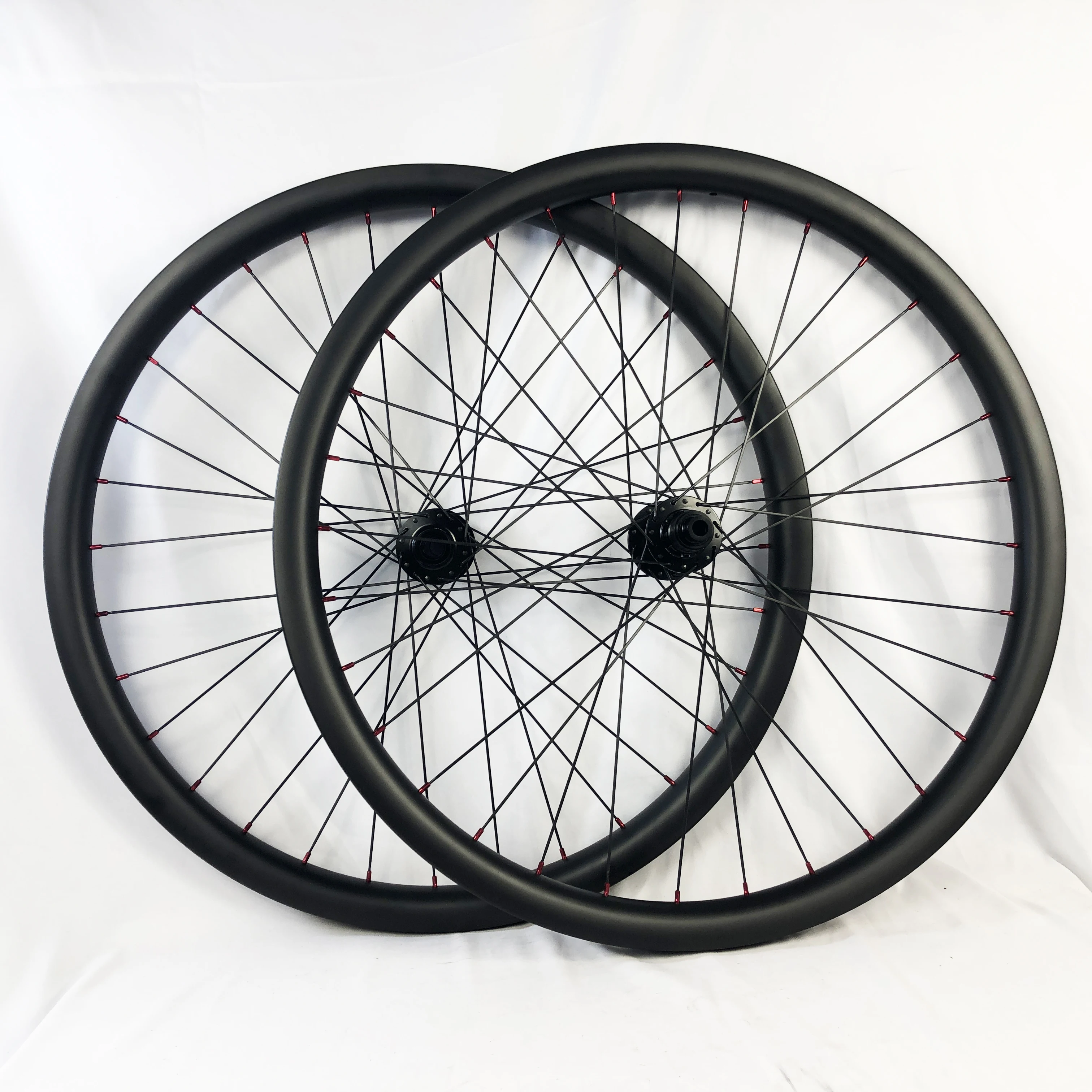 

29er/27.5/26er 3K Carbon MTB Wheels Bike 40x32mm Mountain Bicycle Wheelset Boost Thru Axle DH Hub Novatec D791/D411/DT 350s/240s