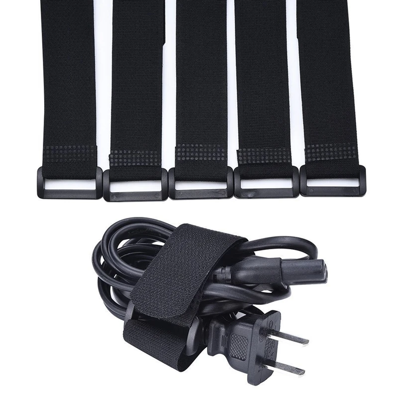 10 Pcs 20*300mm Cable Winder, Magic Cable Ties, Reusable Household Cable Organizer Cord Management Hook Loop Fastener