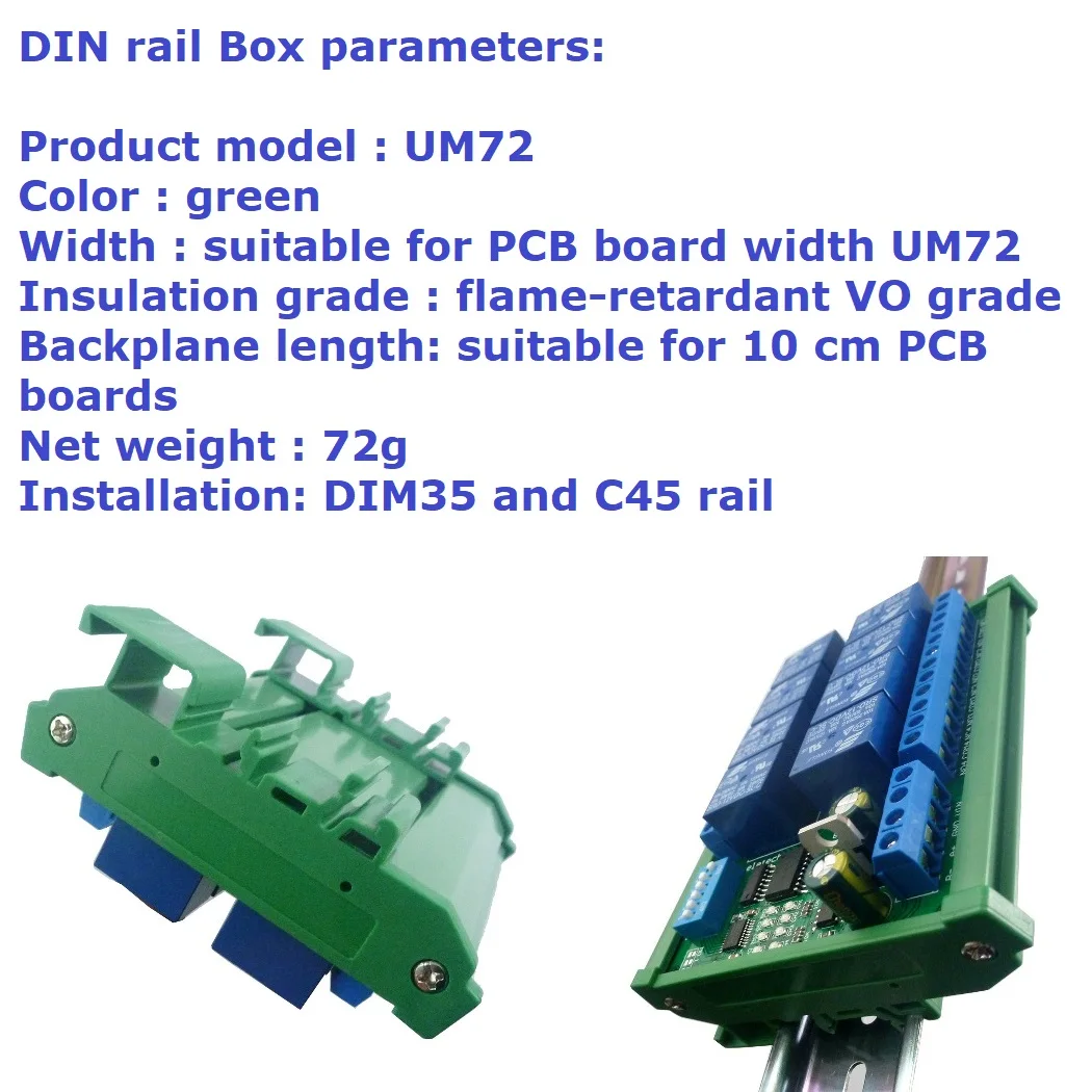 DC 12V 8-kanałowa płytka przekaźnika RS485 Modbus RTU UART Przełącznik zdalnego sterowania DIN35 Rail Box do sterowania automatyką PLC — zdjęcie 5