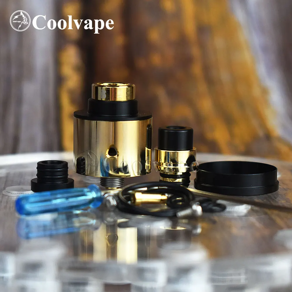 Coolvape Di Sản II Rda 22Mm RDA 316ss Single Coil Rda Với Bf Pin Không Điều Khiển Lưu Lượng Atomizer RDA Vs SXK Phong Cách Hussar 2.0 RDA