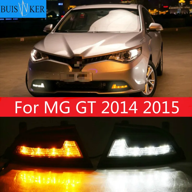 

LED drl daytime running light for MG GT 2014 2015 with yellow turn signals top quality