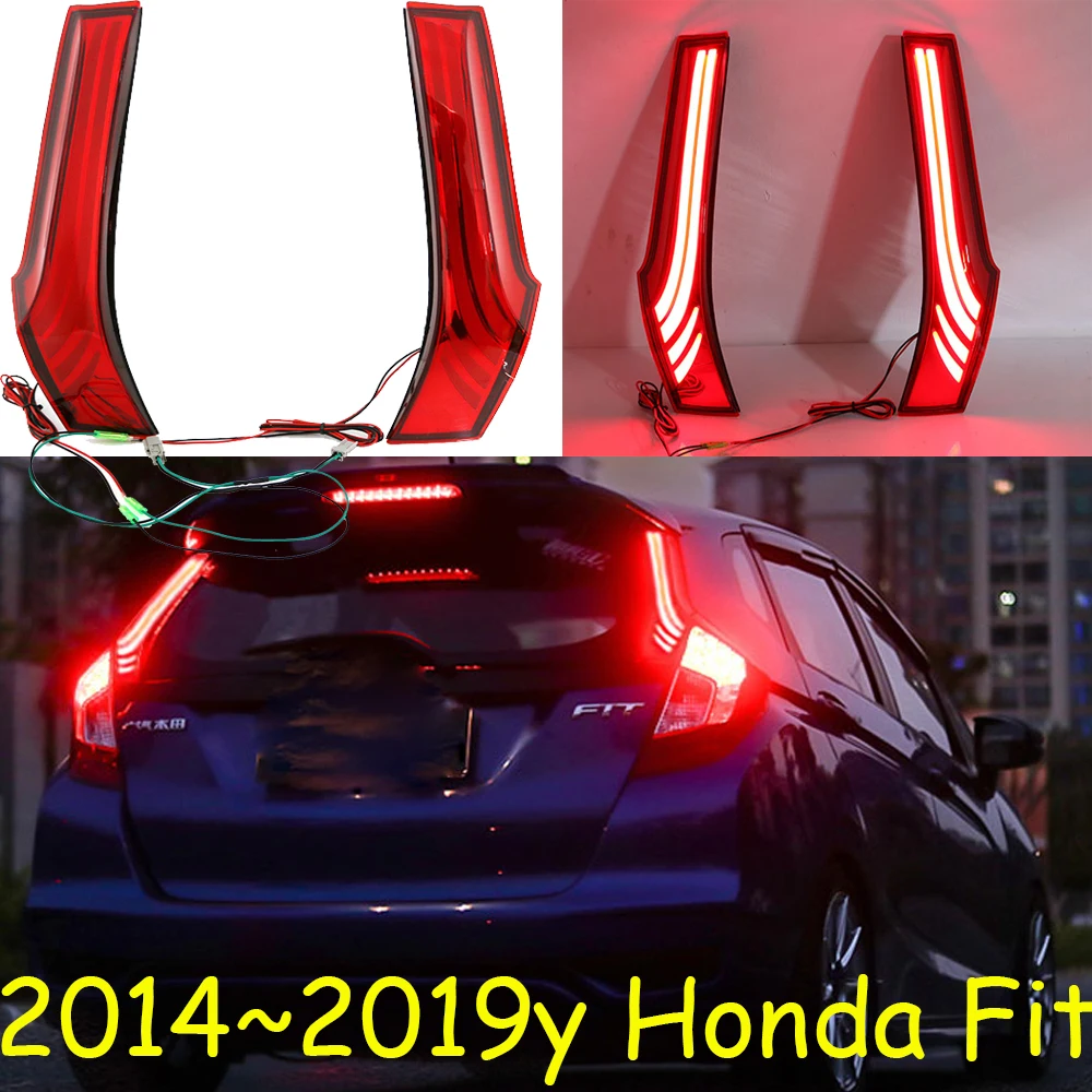 

Автомобильная фара для Honda Fit Jazz, задний фонарь, стоп-сигнал 2014 ~, светодиодные автомобильные аксессуары, задний фонарь для Honda Jazz, задсветильник