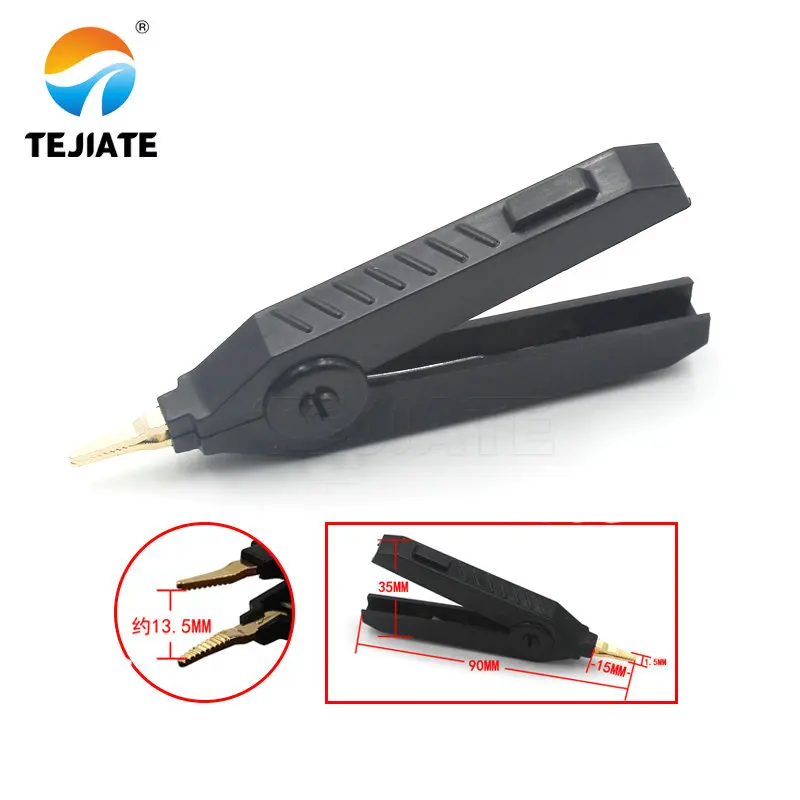 1PCS Alligator Clip Sheath Clip Small Battery Wire Power Clip Grounding Test Clip LCR Big Duckbill Clip Test Line Gold Plated