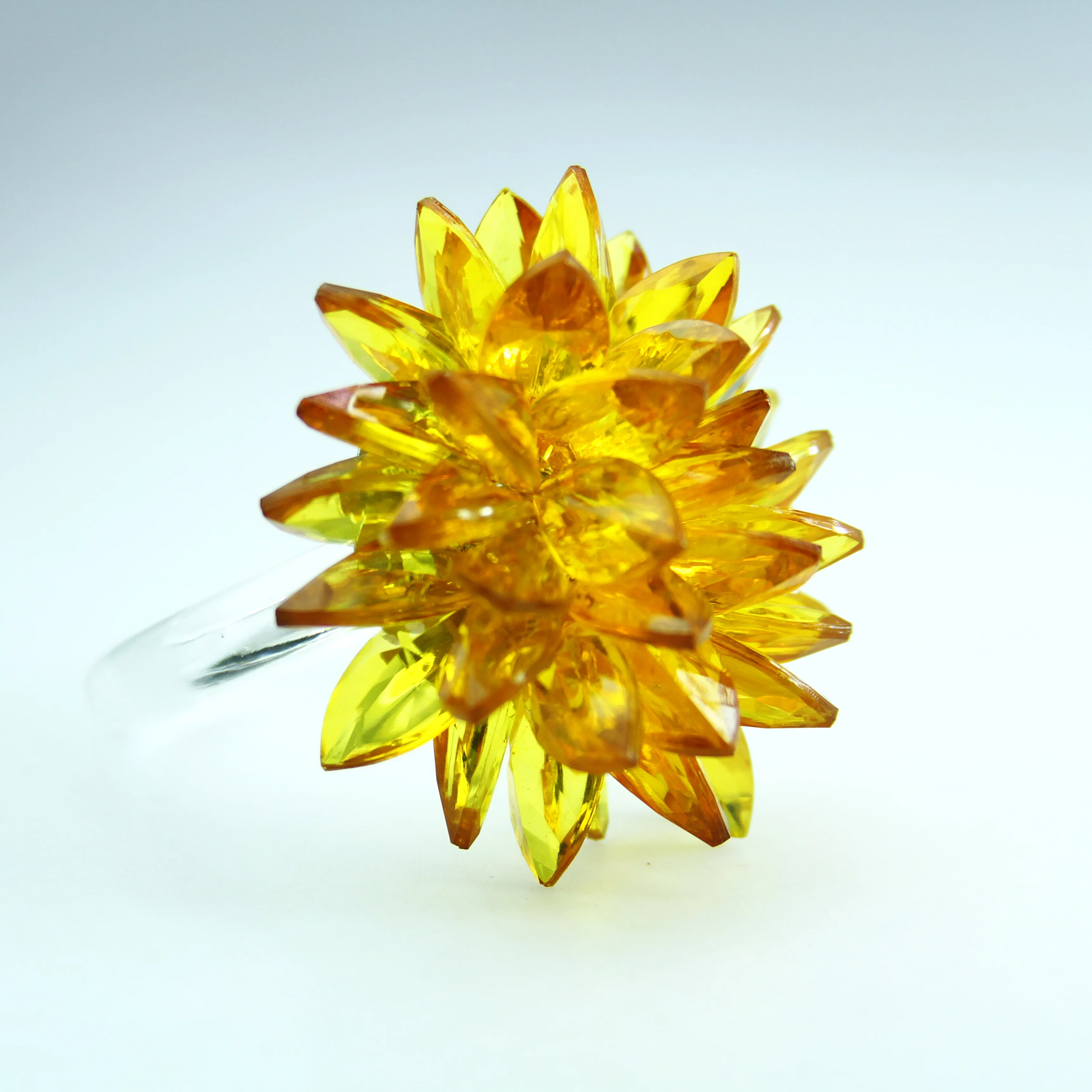 free shipping acrylic beaded dark yellow wholesale decoration napkin holder 12 pcs