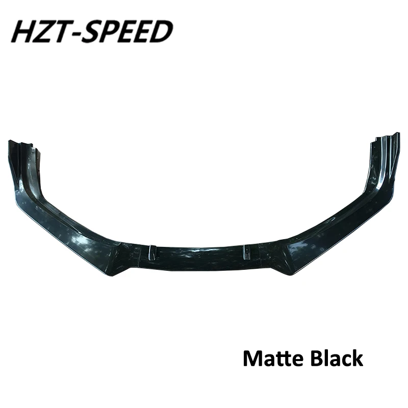 3 PCS ABS Black Front Bumper Shovel Lip Diffuser Spoiler For Honda City Small Car Body Kit 2015-2019