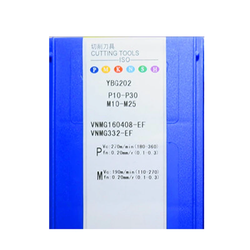 Оригинальный VNMG160404-EF YBG202 VNMG160408-EF YBG205 VNMG 160404 160408 Твердосплавные вставки Токарные инструменты Токарный станок с ЧПУ для P M