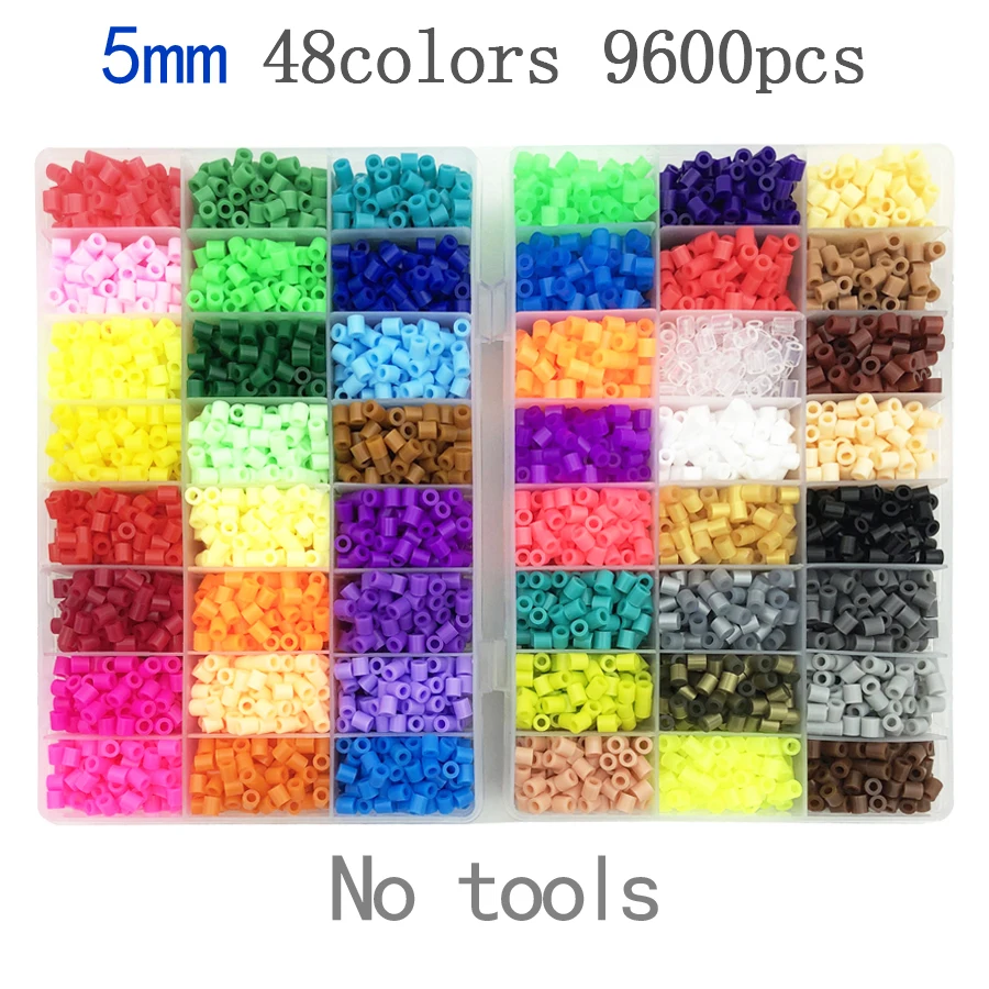 2.6mm/5mm Perler Fuse beads and pegboard textbook Iron beads Kit Hama beads 3D Puzzle DIY Kids Creative Handmade Craft Toy Gift