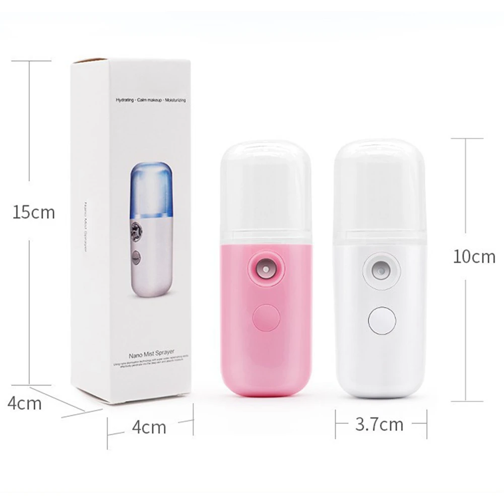 Multi-Functional Facial Cold Spray Device Rechargeable Cleansing Mouisturizing Oil Control Makeup Skin Care Tools Beauty Health