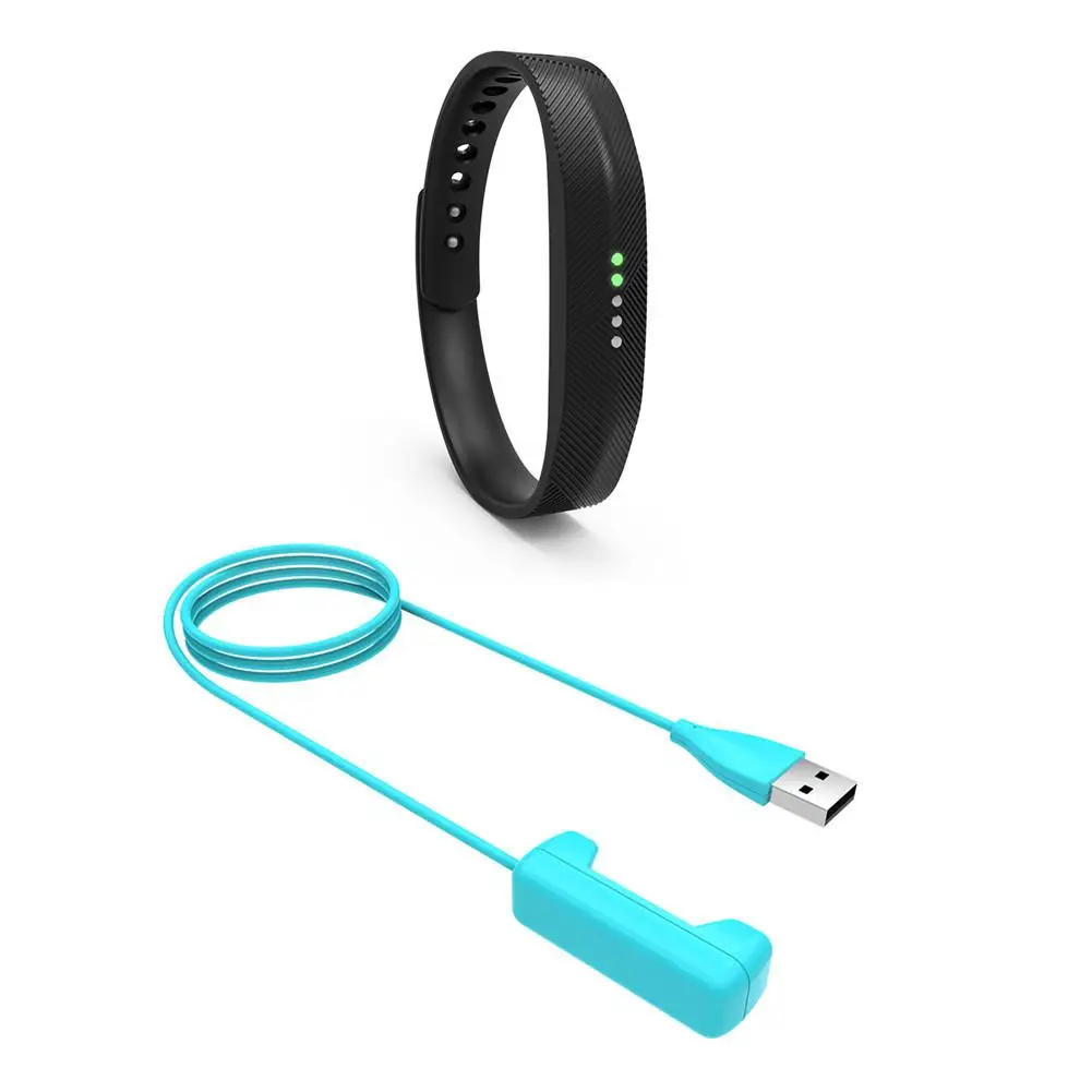 Cargador de repuesto USB para Fitbit Flex 2, Cable de carga, adaptador de base, 15cm/ 1m de longitud a elegir