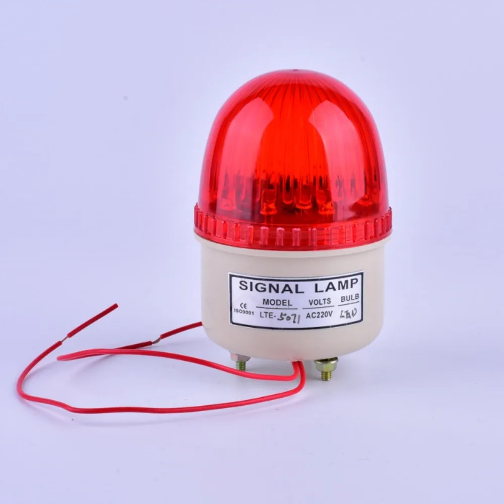 LTE-5071J Rot Gelb Blau Grün LED-Blitz Licht Industrielle Verdrahtete Signal Turm Warnung Lampe mit Summer DC12/24V 110V/220CAC