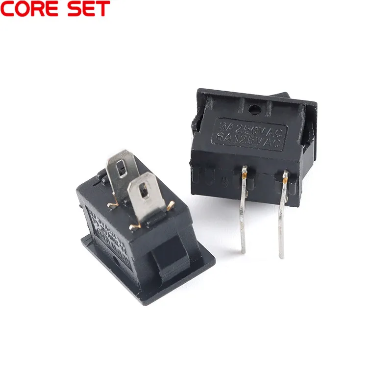 5 قطعة KCD11 الروك التبديل 10*15 مللي متر مفتاح بـزر دفع صغير ON-OFF/ON-OFF-ON 2 دبابيس/3 دبابيس 3A 250VAC/6A 125VAC 10x15 مللي متر #6