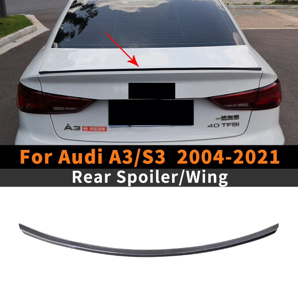 

Rear Spoiler Air Dam Trunk Lip Accessories For Audi A3 S3 2004-2021 8PA 8VA 8VS 8V7 2010 2012 2013 2014 2015 2016 2018 Tuning