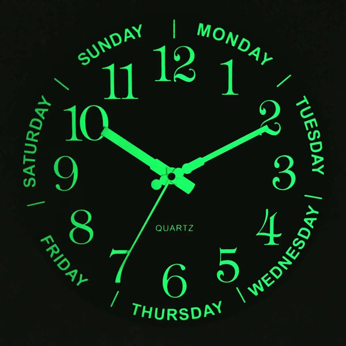 12 inch Luminous Wall Clock Non Ticking Silent Night Glow In the Dark Quartz Wall Clock MDF Horologe Watch Timer Home Decor