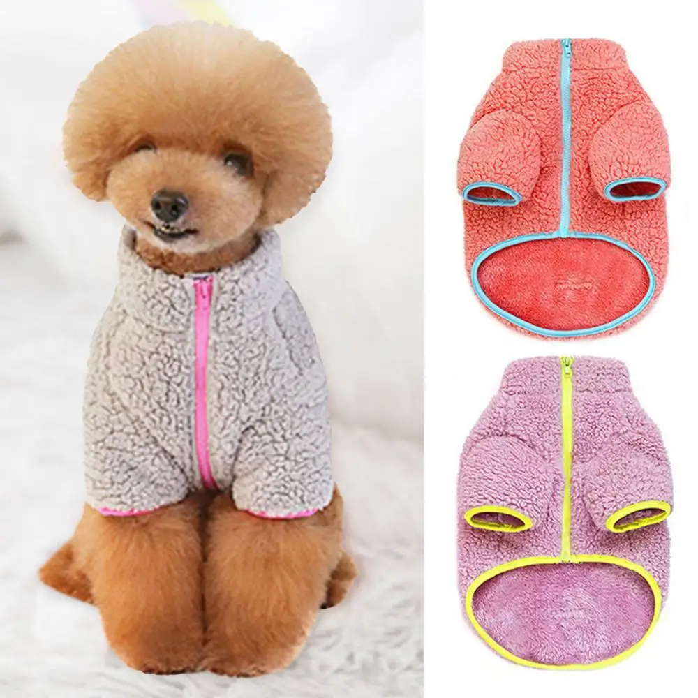 Pet Jacket Warm Winter Clothes Dogs Coat Jacket Autumn Winter Warm Thickening Zipper Design Pet Coat Dog Jacket Puppy Clothes