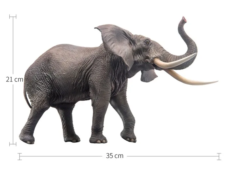 PNSO African elephant Large proportion toys length35cm