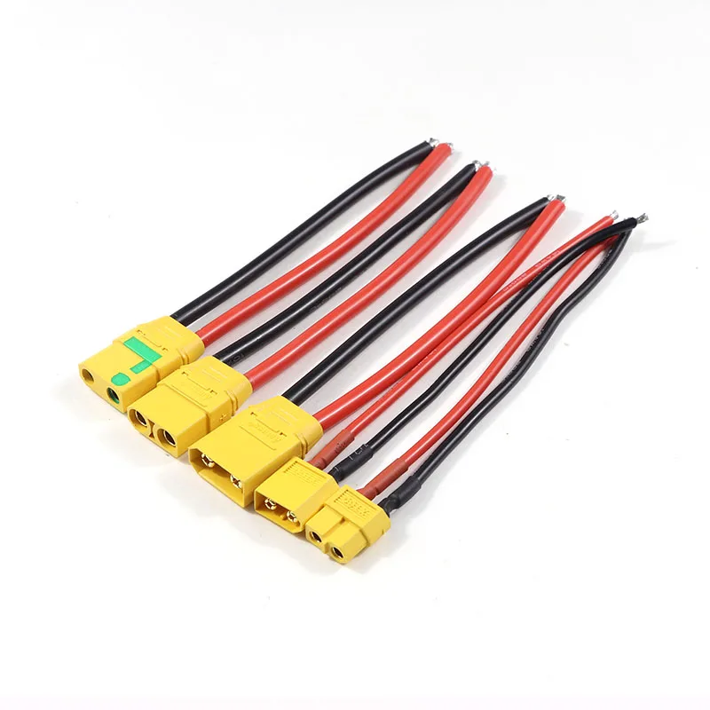 3PCS RC Aircraft Battery Cable Amass XT60 XT90 XT90S Connector Male Female Plug with 10AWG 14AWG Silicone Wire 140mm 150mm