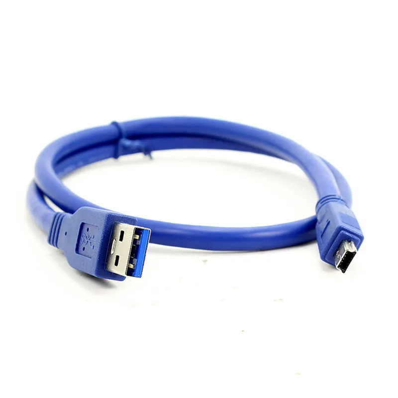 USB 3.0 A męski na Mini 10Pin B przedłużacz kabel USB 3.0 A męski na przewód USB Mini 0.3 M/0.6 M/1 M/1.5 M/1.8 M/3 M/5 M 1FT 2FT 5FT 6FT