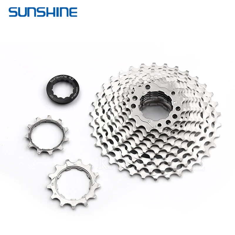 SUNSHINE Ultralight 11 Speed Road Bike Freewheel 12 Speed 28T 32T 34T 36T Bicycle 11V Cassette Flywheel K7 Gravel for Shimano HG