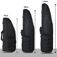 70cm/98cm/118cm Heavy Duty Rifle Case Gun Carry Shoulder Bag Tactical Gun Bag For Wargame Molle Bag Hunting Accessories