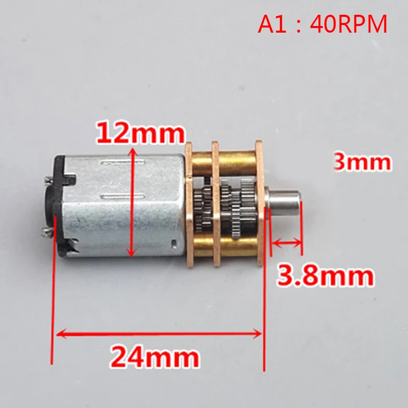 1pcs Hot New Precision Super Micro 6MM Planetary Gear Motor DC 3V 1200Rpm Mute Hollow Cup Mini Model Motor