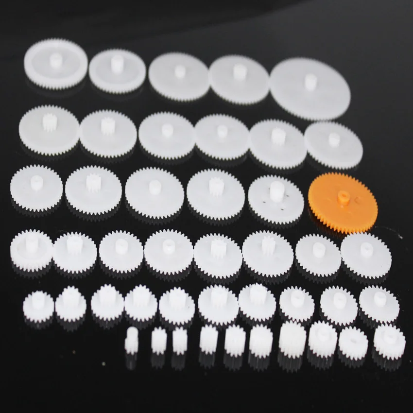 46 styles Plastic Gears Cog Wheels All The Module 0.5 Robot Parts DIY Accessary engranajes de plástico